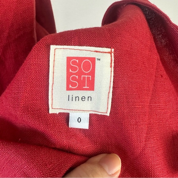 SOST South Street Linen Pinnie Apron Dress - Picture 3 of 12